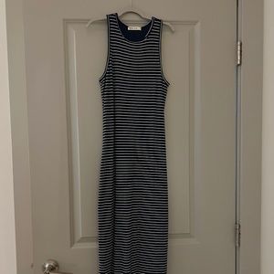 Striped bodycon dress